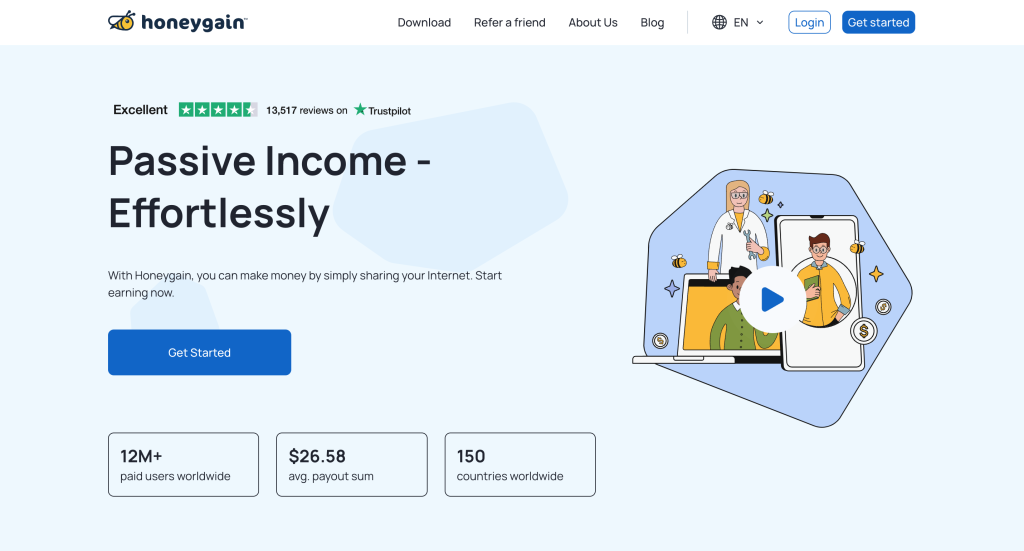 Honeygain: The easy way to work from home and get paid